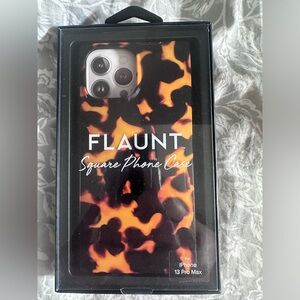 New in box Flaunt Phone Case with Screen & Lens Protectors for iPhone 13 Pro Max